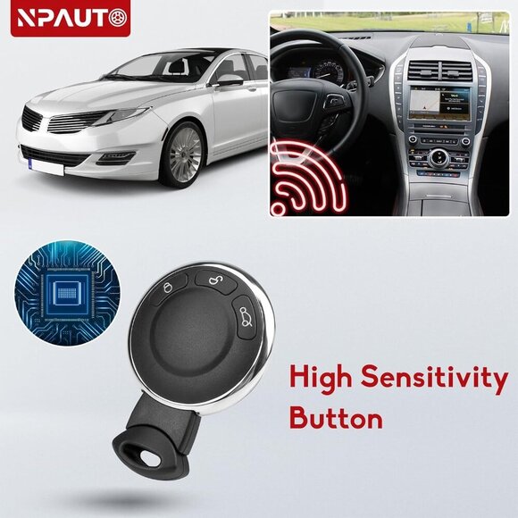 Key Fob Replacement Fits for Mini Cooper 2007 2008 2009 2010 2011 2012 2013 2014 - Picture 5 of 9